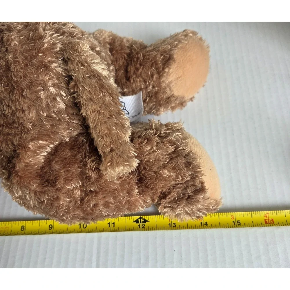 Princess Soft Toys Brown Plush Puppy Dog Floppy Shaggy missing Bow 15